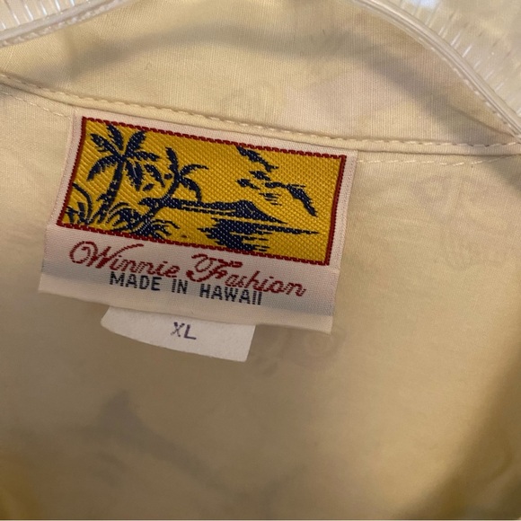 Mens Winnie Fashion 100% Cotton Hawaiian Fish Button Up - Picture 8 of 8